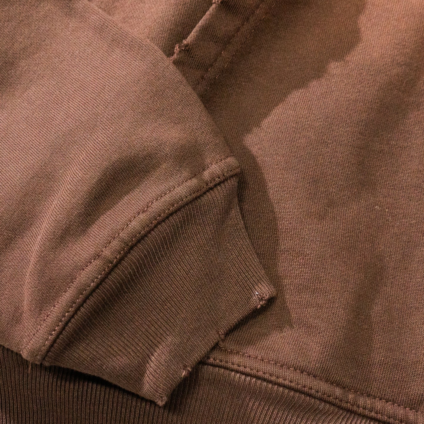 MOCHA POTASSIUM FADED ZIP HOODIE