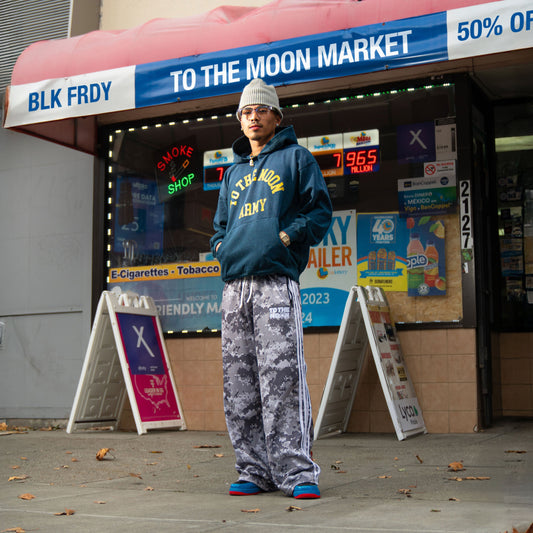 BLUE POTASSIUM FADED ARMY HOODIE