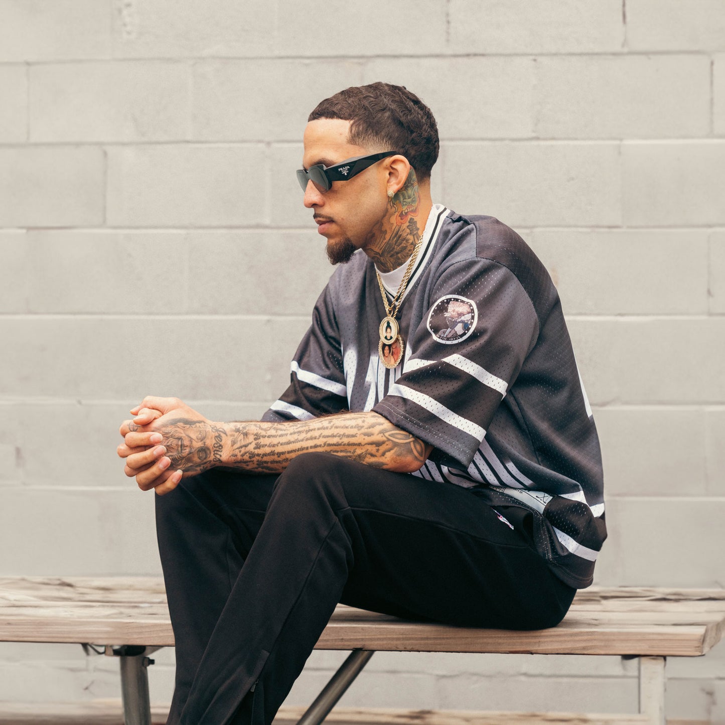 STREET HOCKEY JERSEY - FADED BLACK