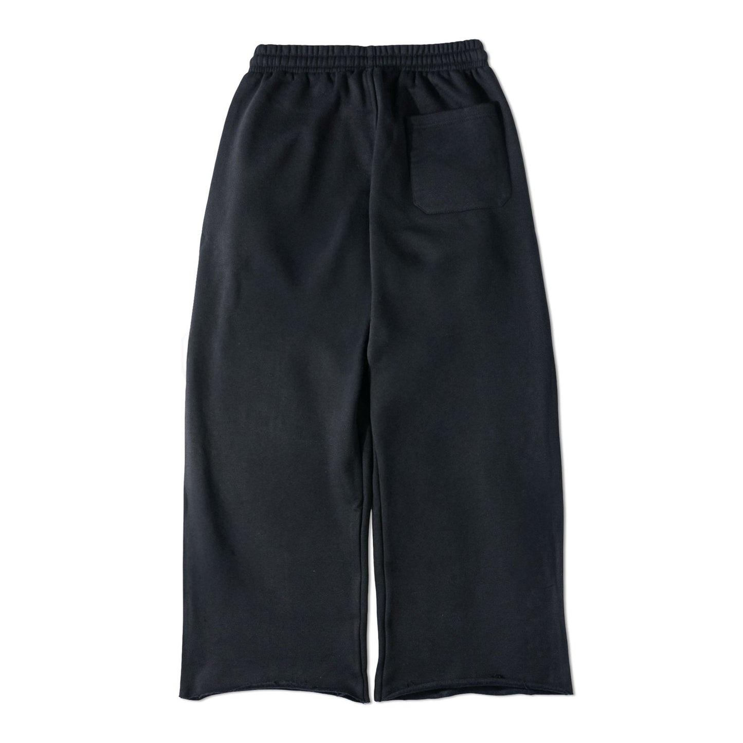 BLACK WIDE LEG CRYSTAL SWEATS