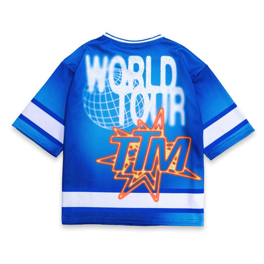 WORLD TOUR JERSEY - FADED COBALT BLUE