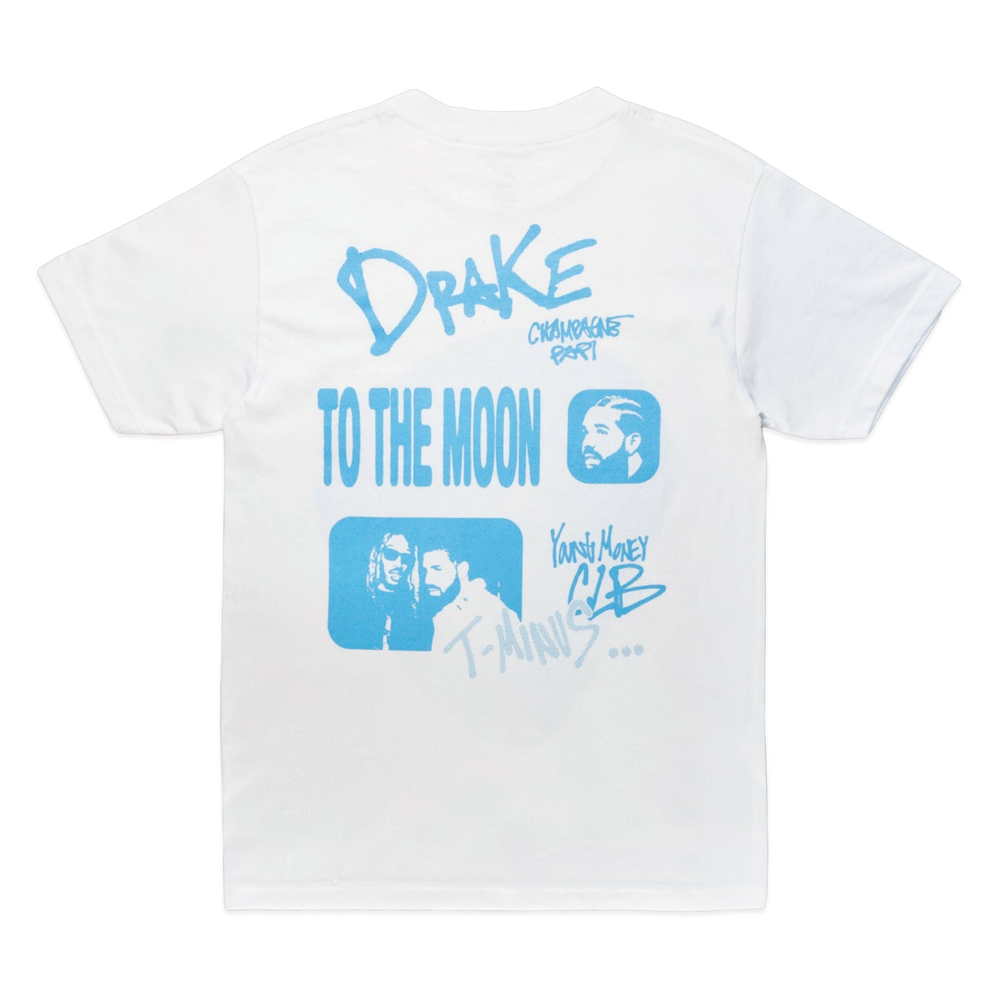 TO THE MOON "T-MINUS: AUBREY" TEE - POWDER BLUE