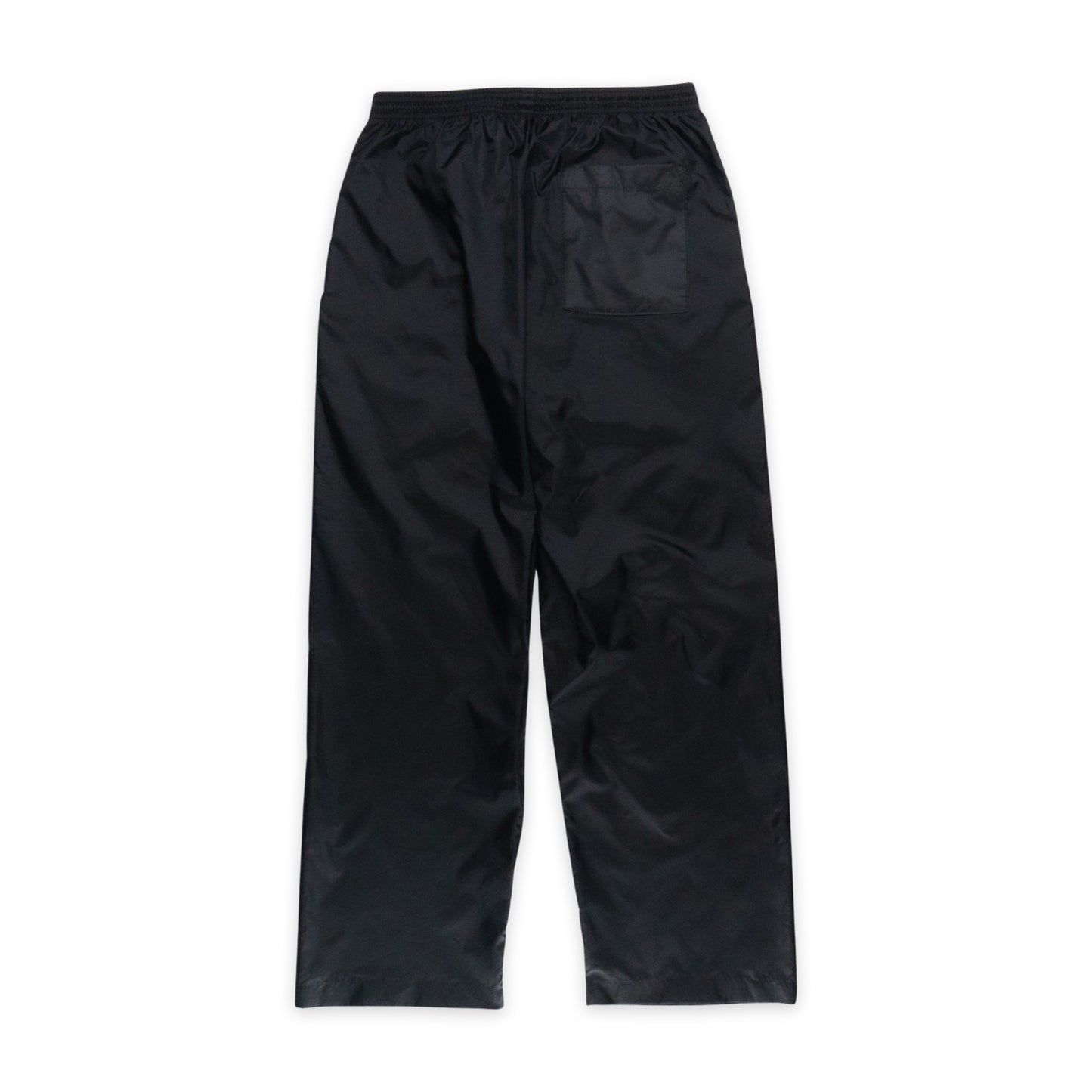 TO THE MOON "SCRIPT" NYLON STRAIGHT LEG TRACK PANTS