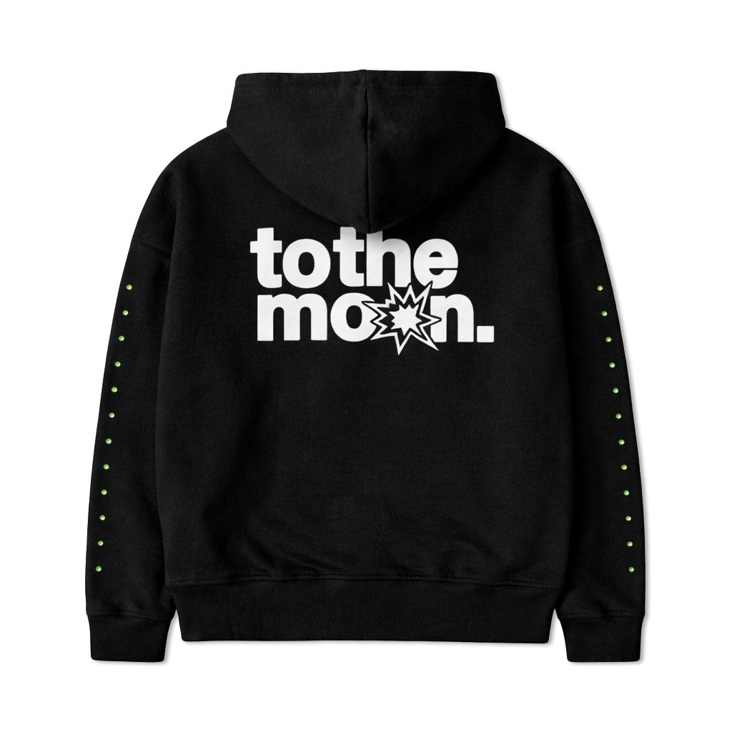 BLACK CRYSTAL ZIP UP