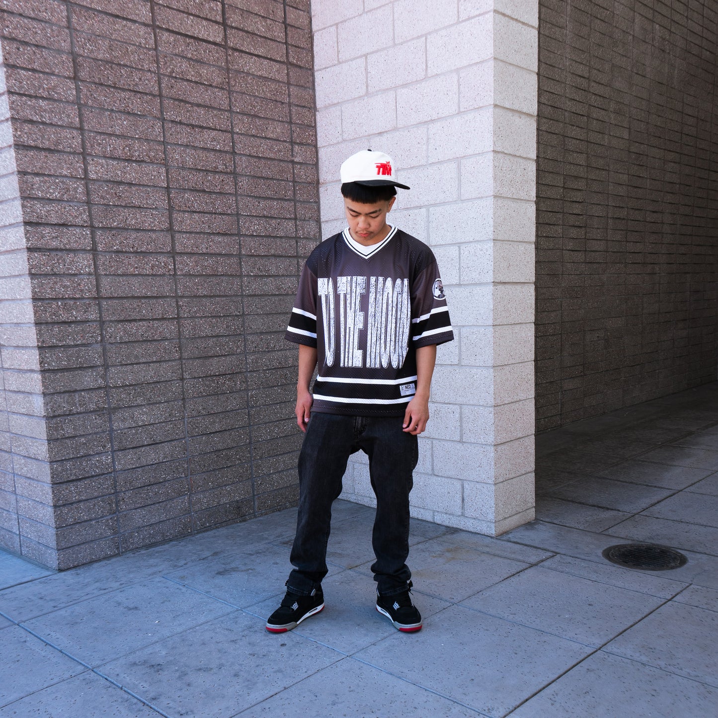 TO THE MOON "STREET HOCKEY" JERSEY V2 - FADED BLACK