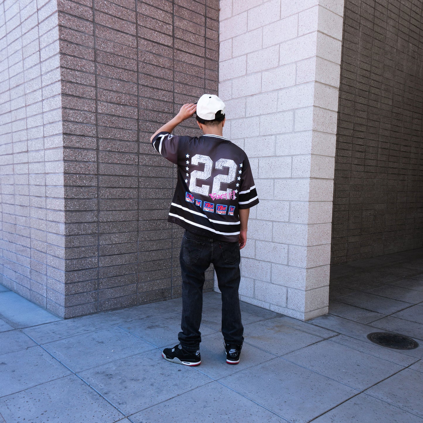 TO THE MOON "STREET HOCKEY" JERSEY V2 - FADED BLACK