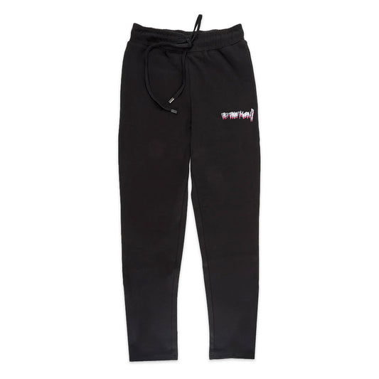 TO THE MOON "TRIPLE SCRIPT" ZIP FLARE PANTS