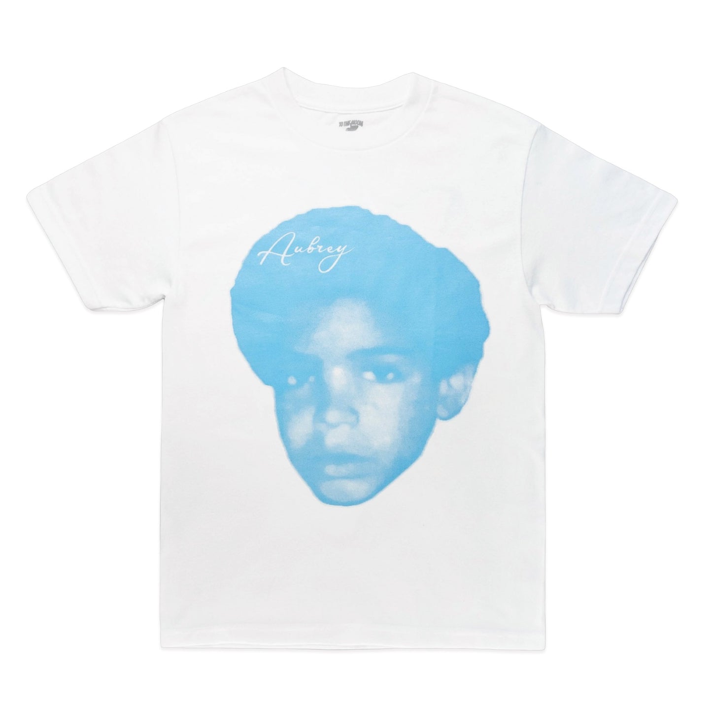 TO THE MOON "T-MINUS: AUBREY" TEE - POWDER BLUE