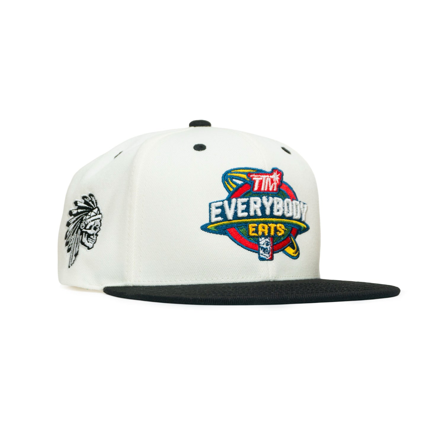 TO THE MOON x SAVS "EVERYBODY EATS" SNAPBACK - CREAM/BLACK