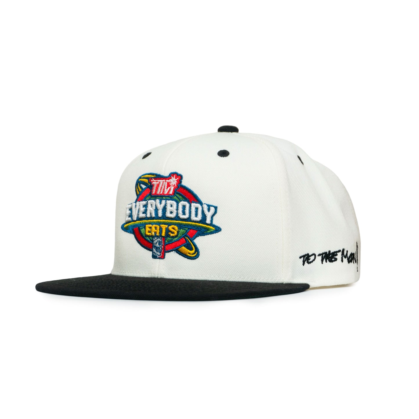 TO THE MOON x SAVS "EVERYBODY EATS" SNAPBACK - CREAM/BLACK