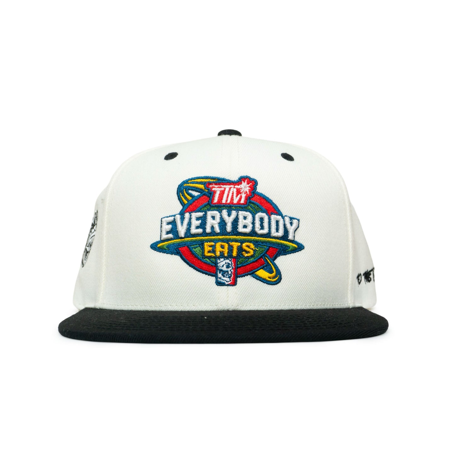 TO THE MOON x SAVS "EVERYBODY EATS" SNAPBACK - CREAM/BLACK