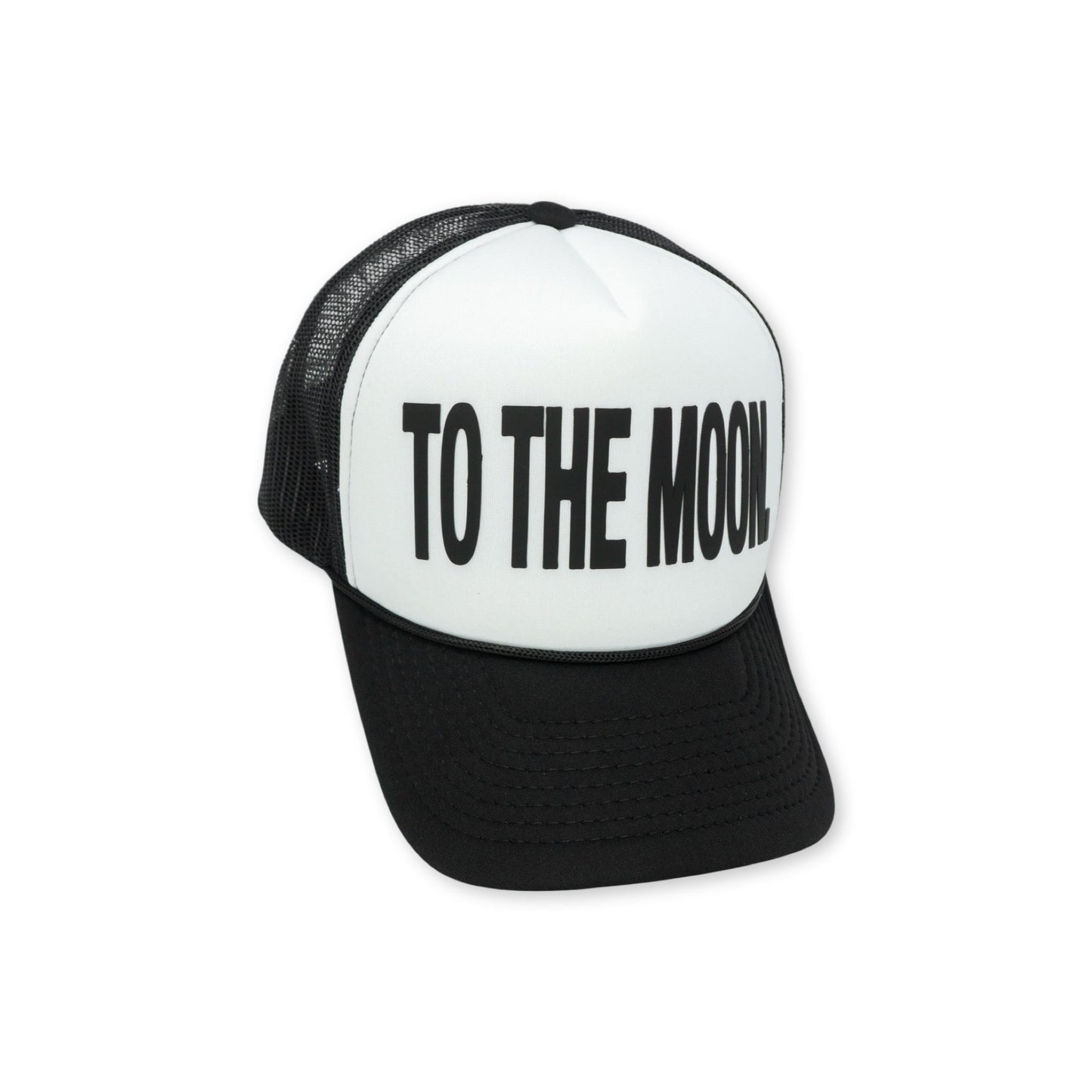 TO THE MOON TRUCKER - WHITE/BLACK