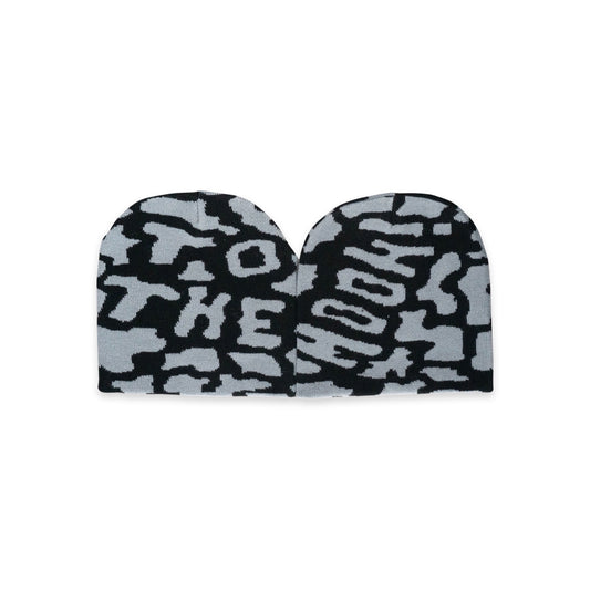 TO THE MOON "ASTROCAMO" BEANIE - SHADOW BLACK