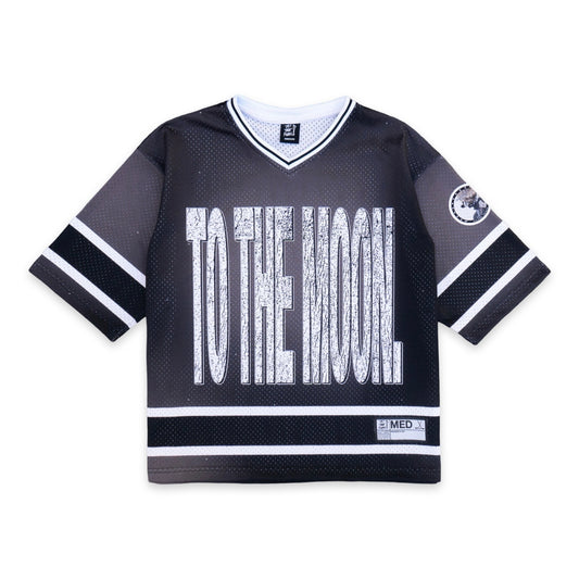 TO THE MOON "STREET HOCKEY" JERSEY V2 - FADED BLACK