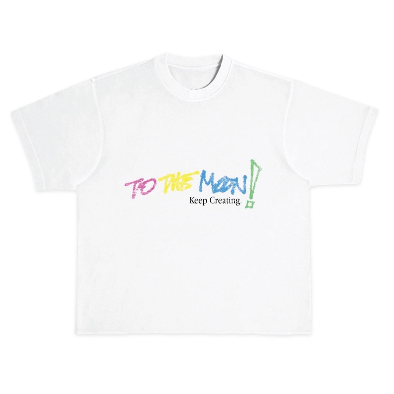 TO THE MOON "KEEP CREATING" TEE - WHITE