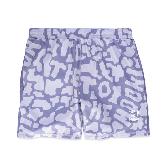 TO THE MOON "ASTRO-CAMO" HYBRID SHORTS - PURPLE HAZE