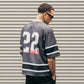 TO THE MOON "STREET HOCKEY" JERSEY - FADED BLACK