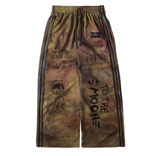 "GRAFFITI" WIDE LEG TRACK PANTS