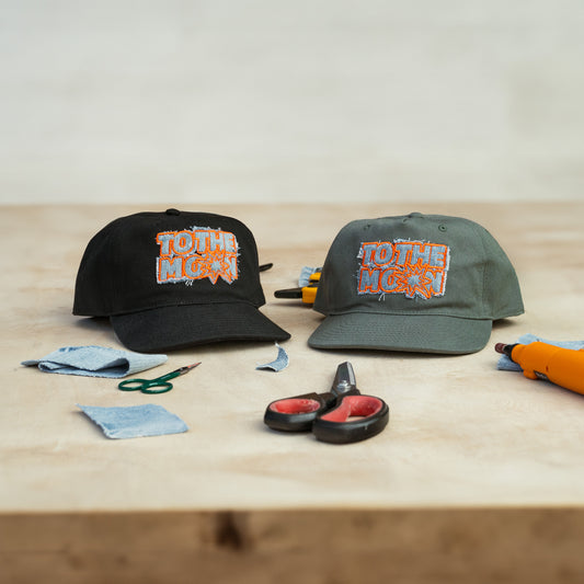 OLIVE STOLEN DENIM CANVAS SNAPBACK