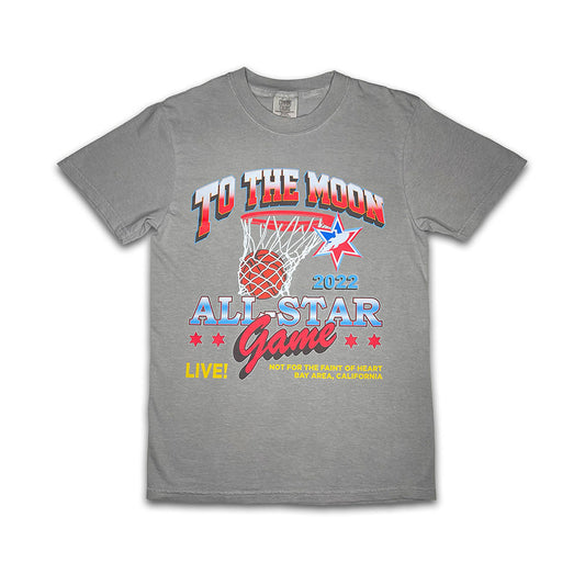 TO THE MOON ALL-STAR TEE - GREY